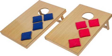 The sturdy, compact bag toss game features a scratch-resistant melamine laminate surface. . Bean bag toss game walmart